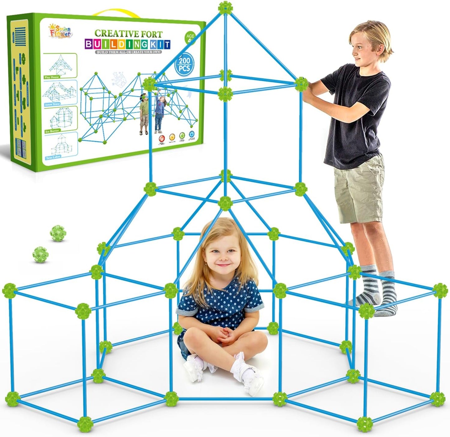 Ultimate Fort Building Kit for Kids | 200 Pcs Creative Fun!