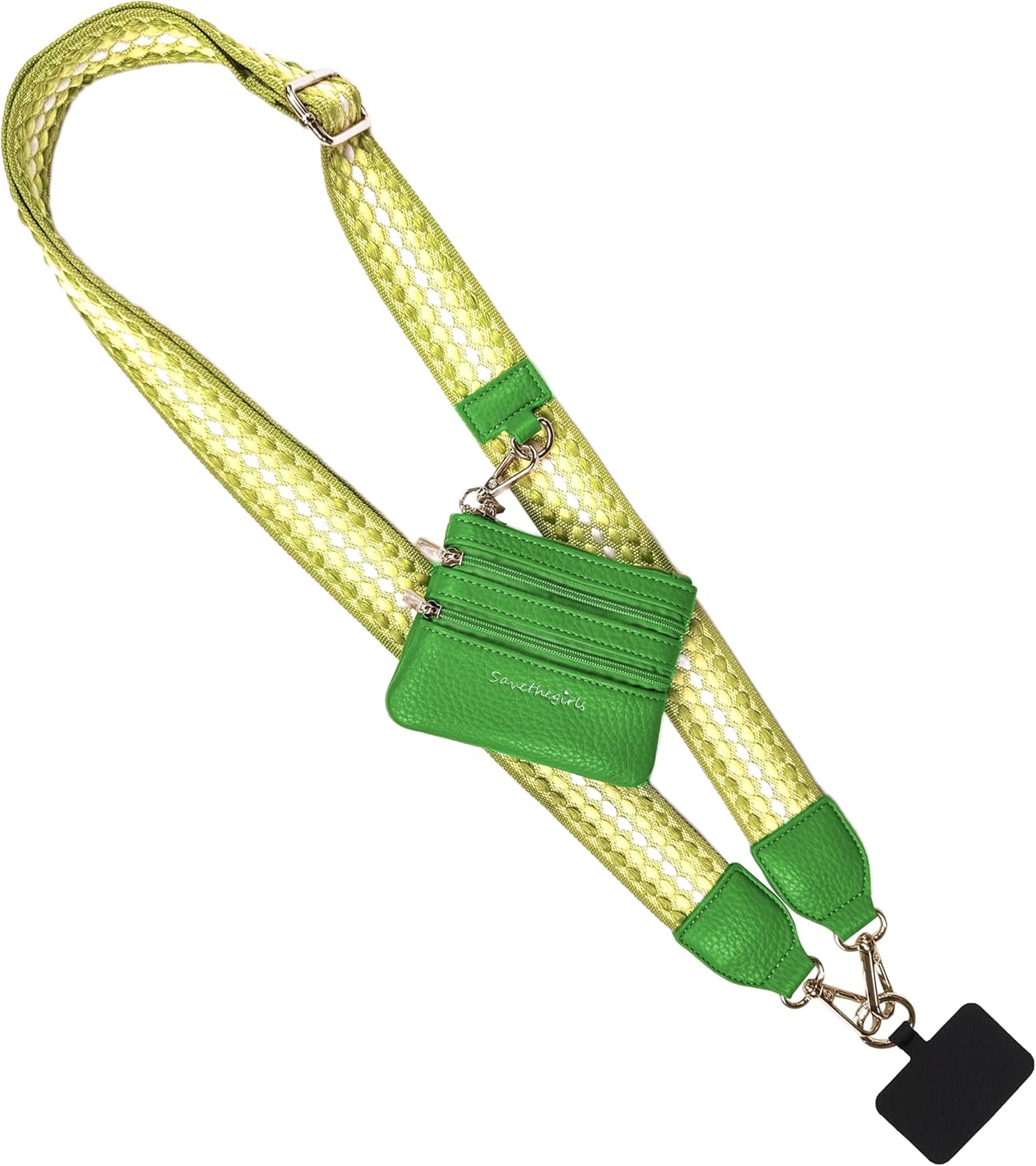 Crossbody Phone Strap with Zipper Wallet Pouch for Convenience