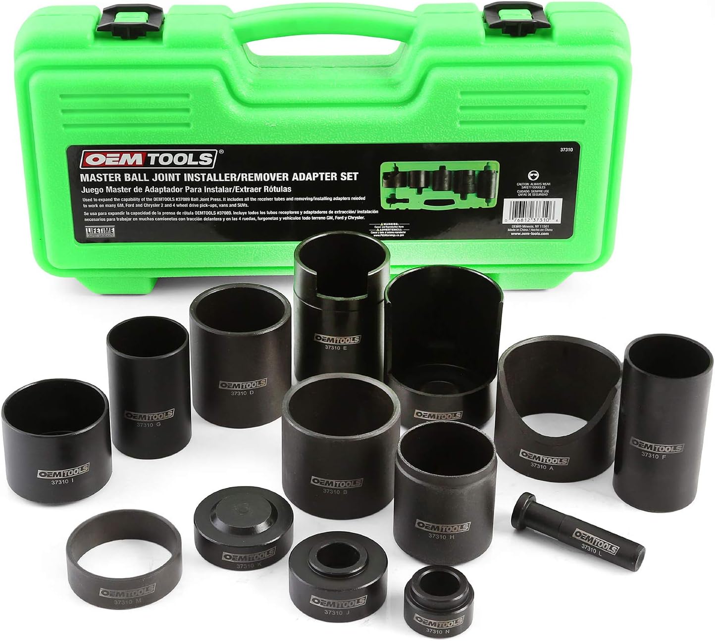 OEMTOOLS 37310 Master Ball Joint Installer/Remover Adapter Set