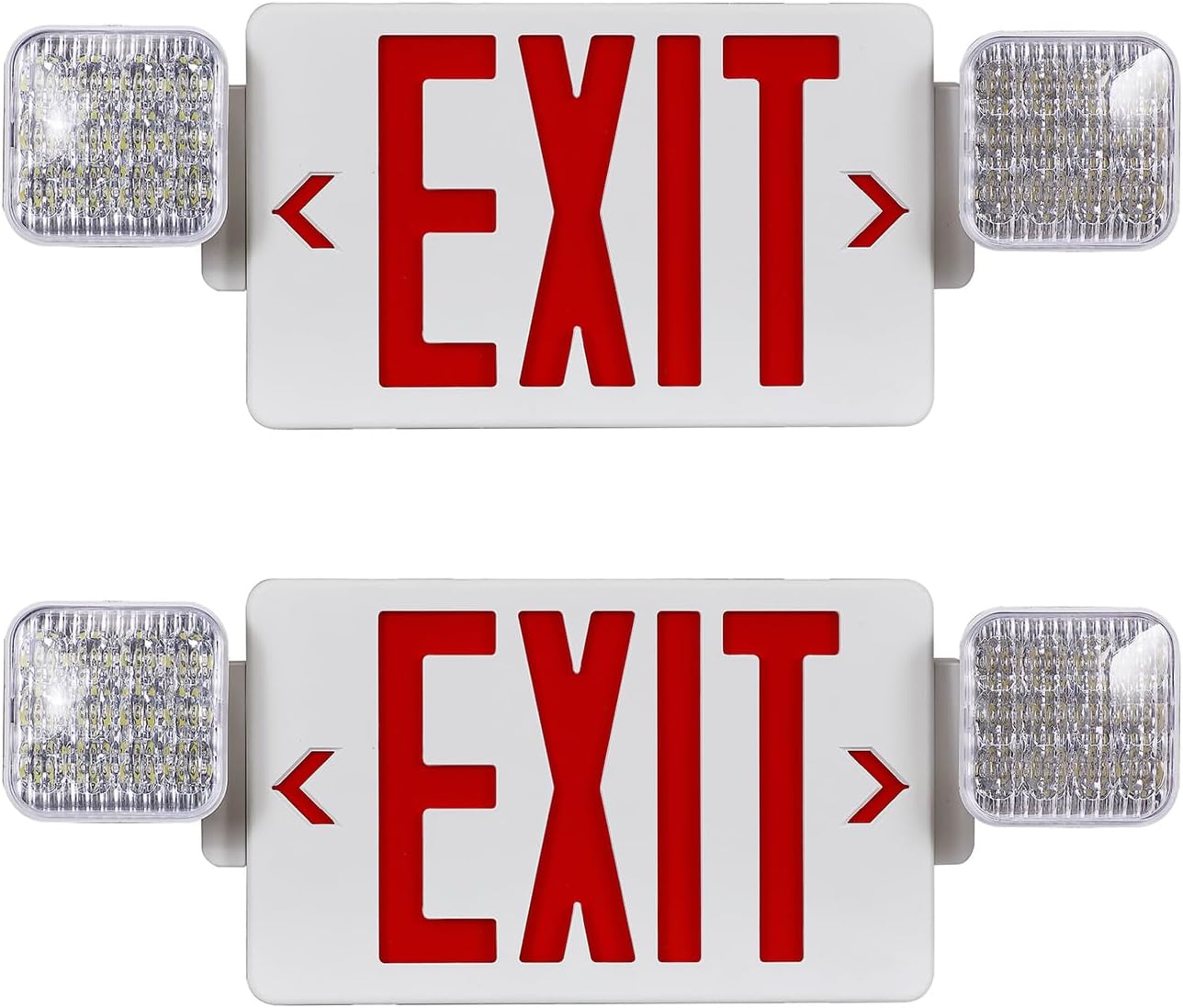 CMMZY Red Exit Sign with Emergency Light for Safety Needs