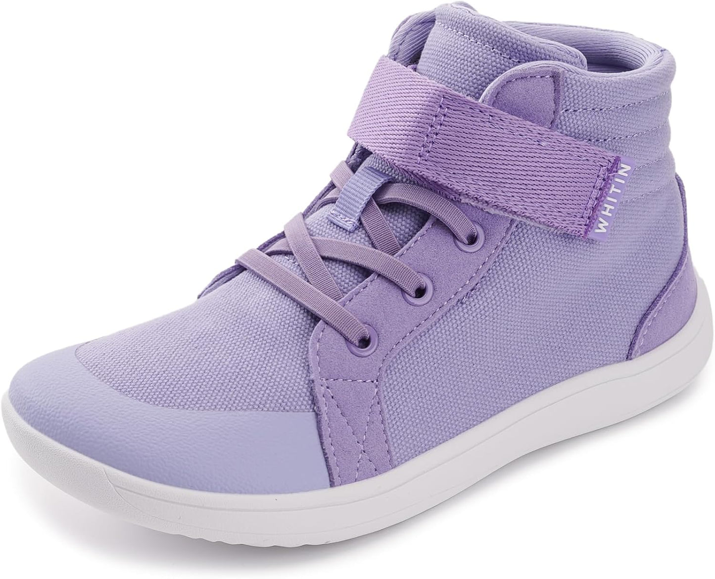 WHITIN Little/Big Kid Wide High Top Barefoot Shoes for Comfort