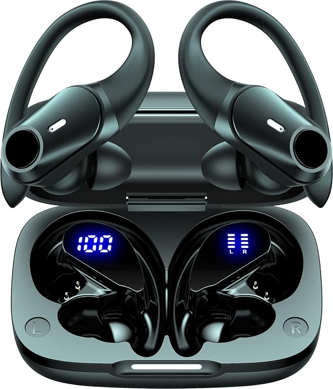 GOLREX Bluetooth Headphones Wireless Earbuds for Sports and Workouts