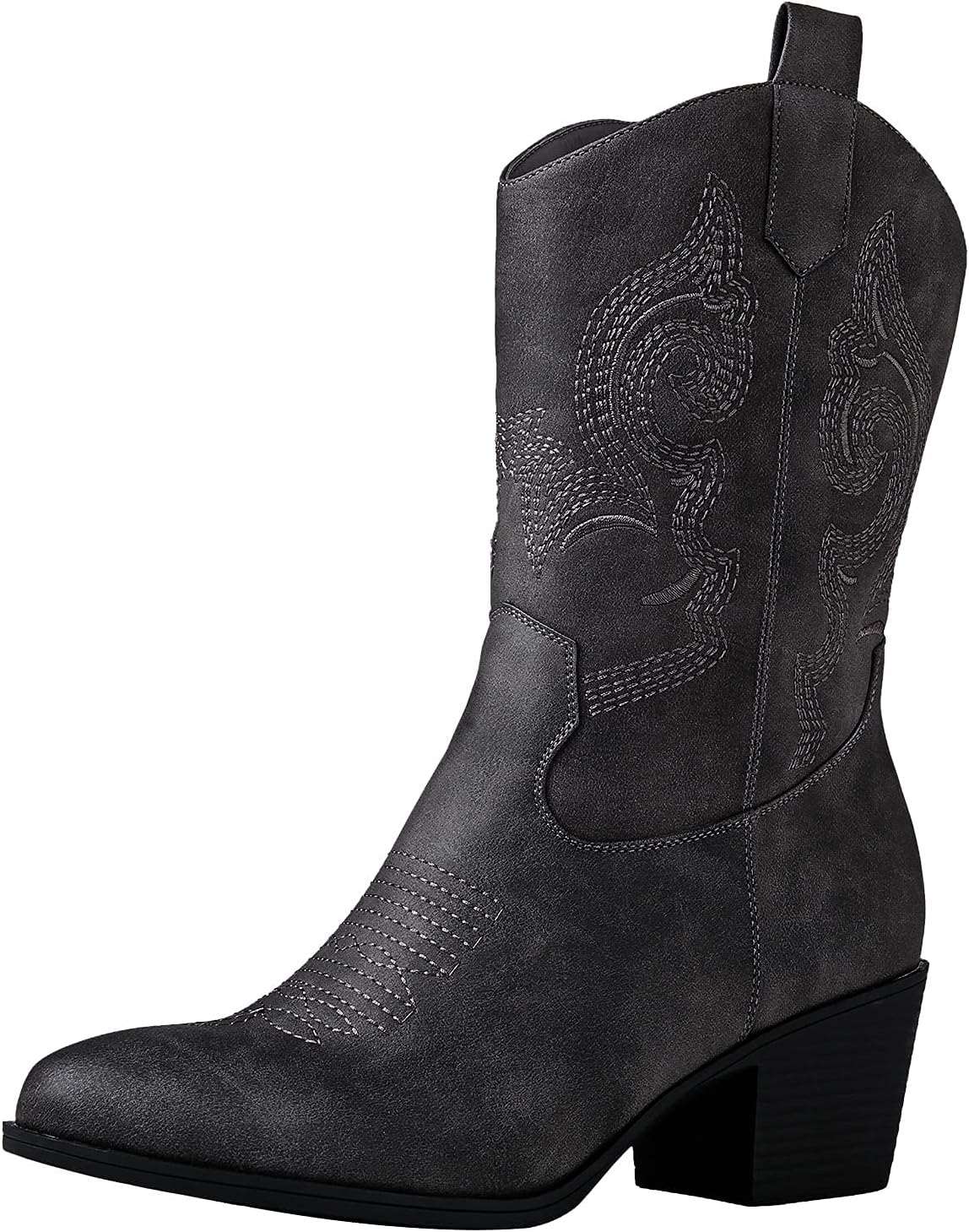 GLOBALWIN Women's Mid Calf Cowboy Boots for Chic Cowgirls