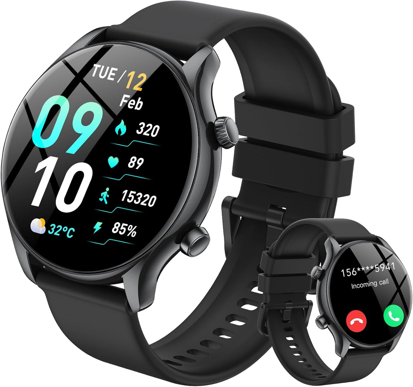 Smart Watch: Answer Calls, Fitness Tracker, IP68 Waterproof ~vamout