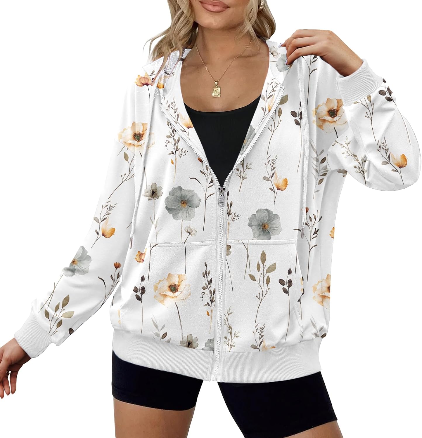 Zeagoo Women's Lightweight Hoodies Full Zip Up Casual Jackets