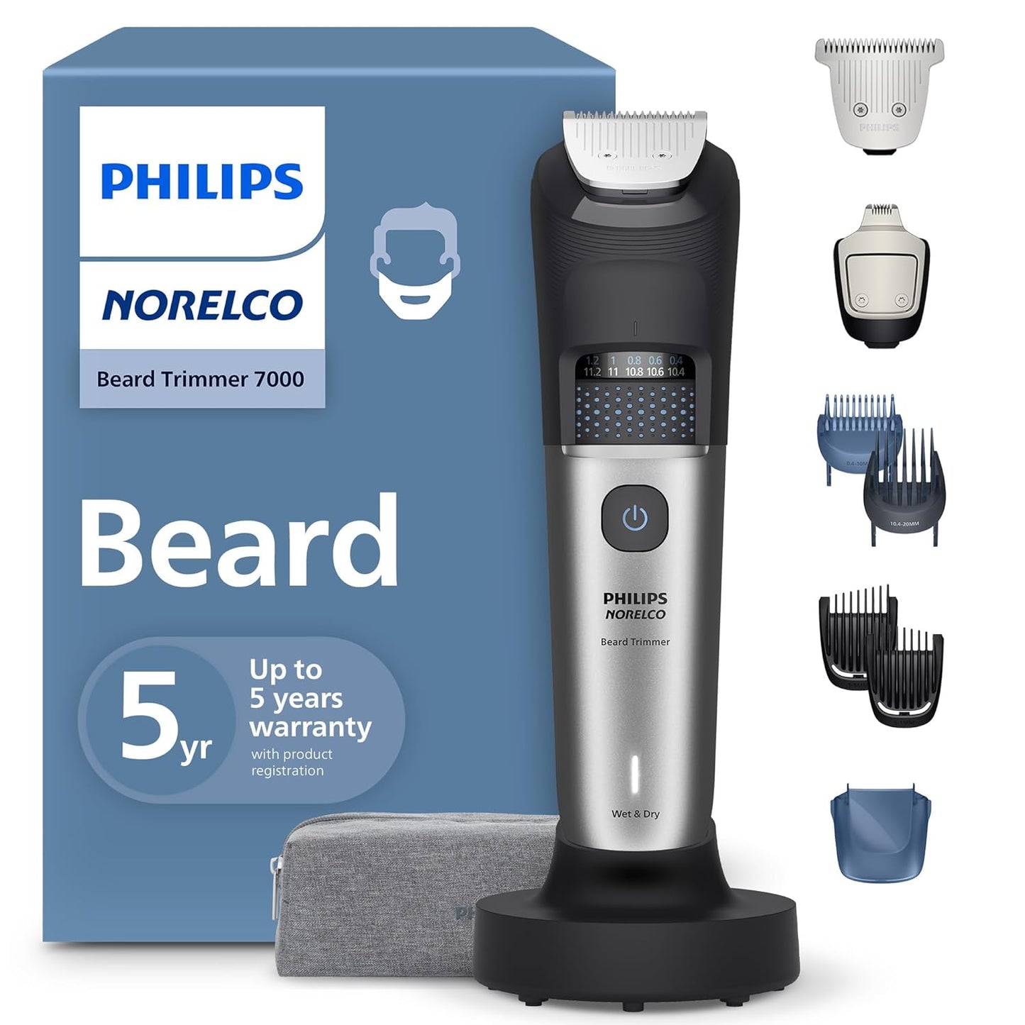 Norelco Philips Beard Trimmer 7000: Ultimate Grooming Tool