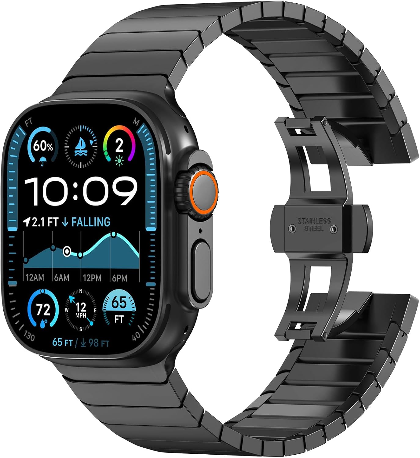 Top Pick: KADES Stainless Apple Watch Band - Seamless Compatibility!