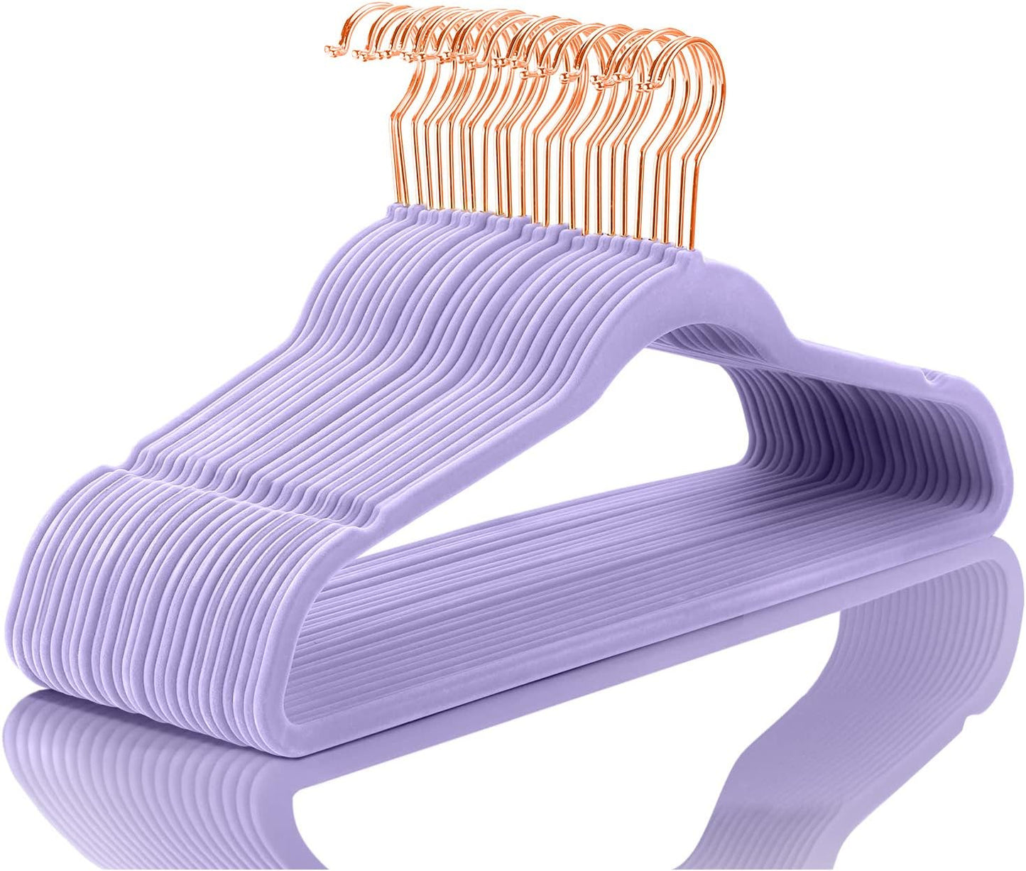 MIZGI Premium Velvet Hangers - Heavy Duty Non Slip Hangers