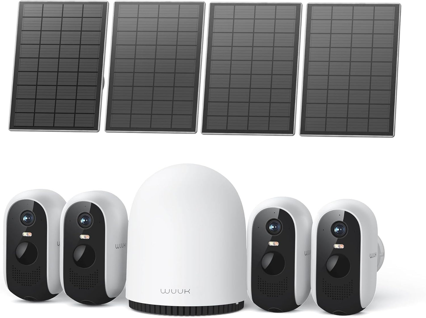 WUUK Solar Security Cameras: Color Night Vision, Forever Power