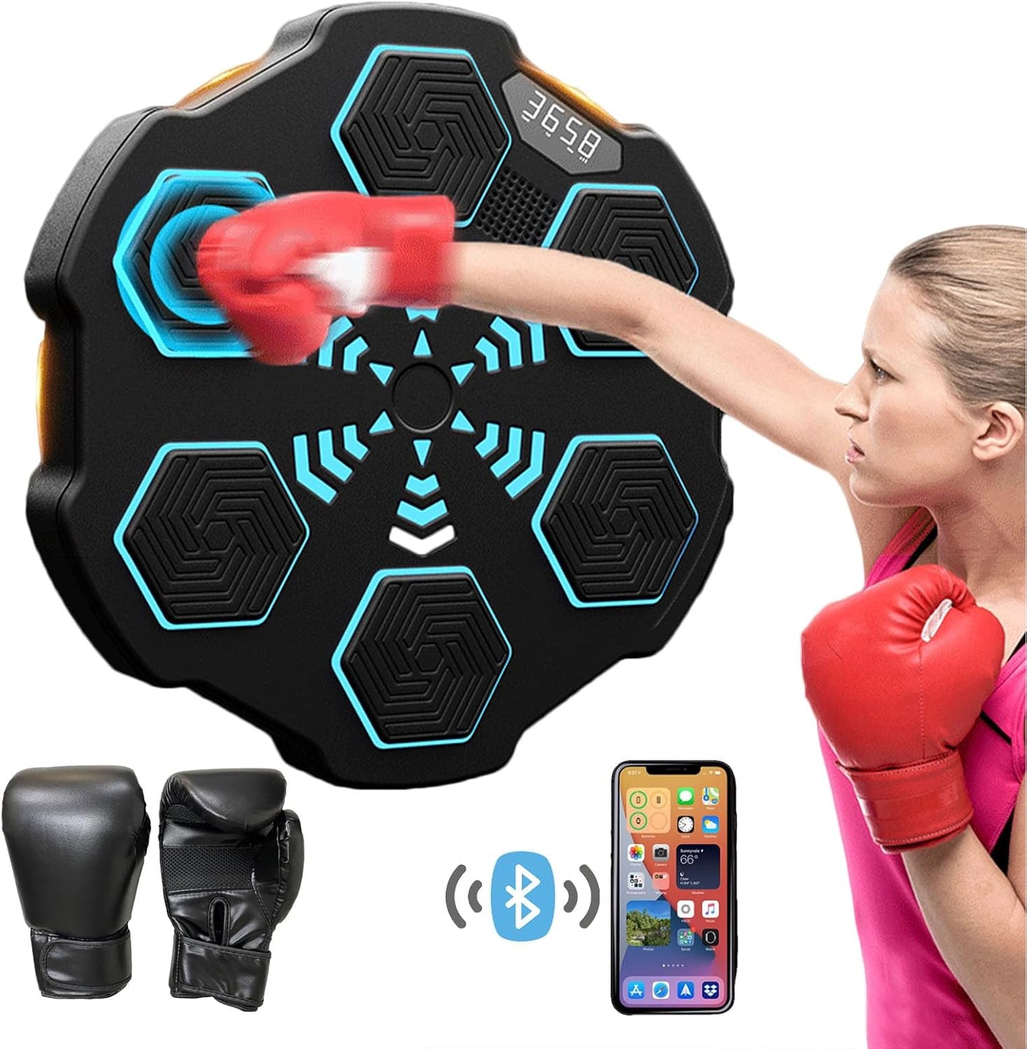 Smart Bluetooth Music Boxing Trainer Set