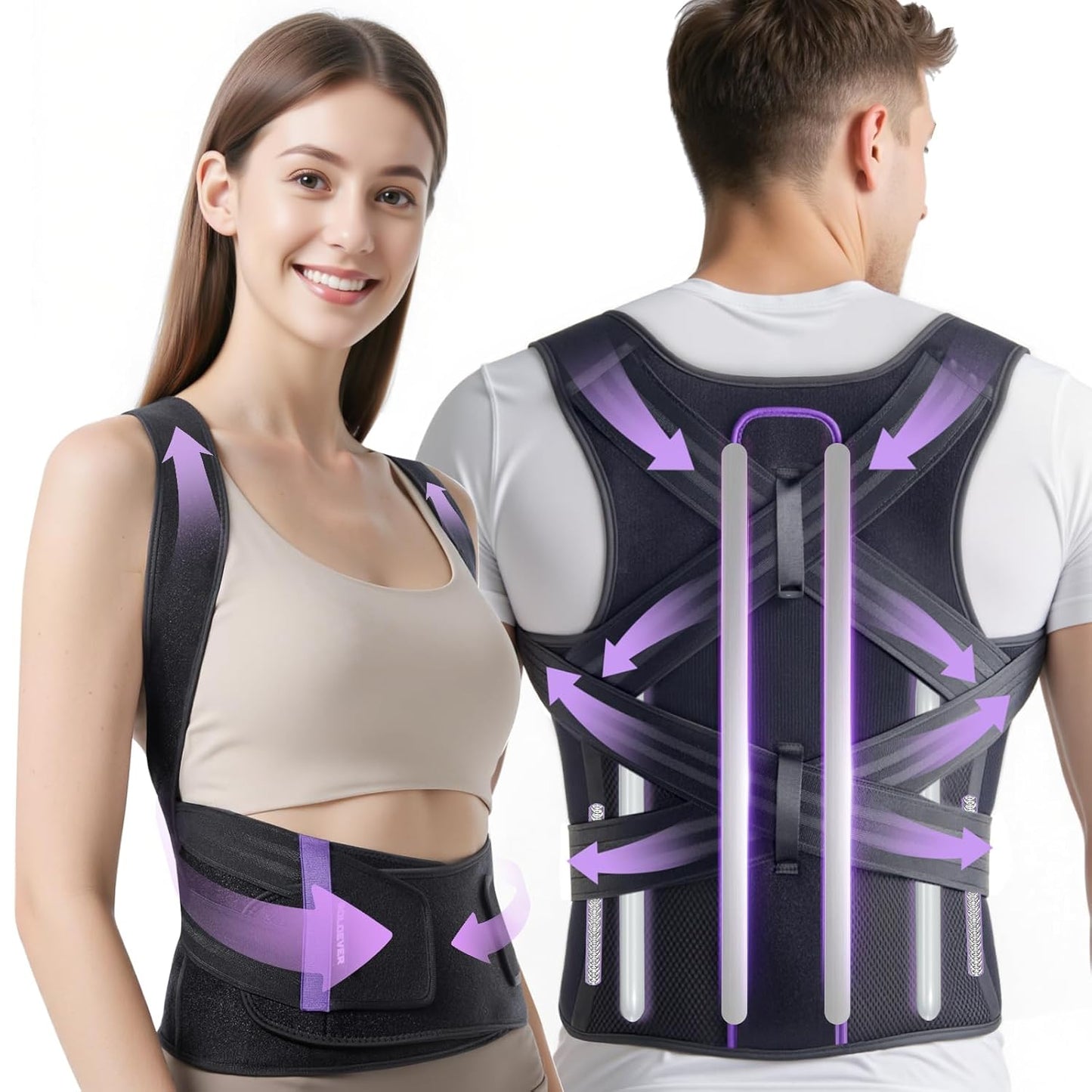 Posture Corrector for Back Pain Relief and Spine Alignment