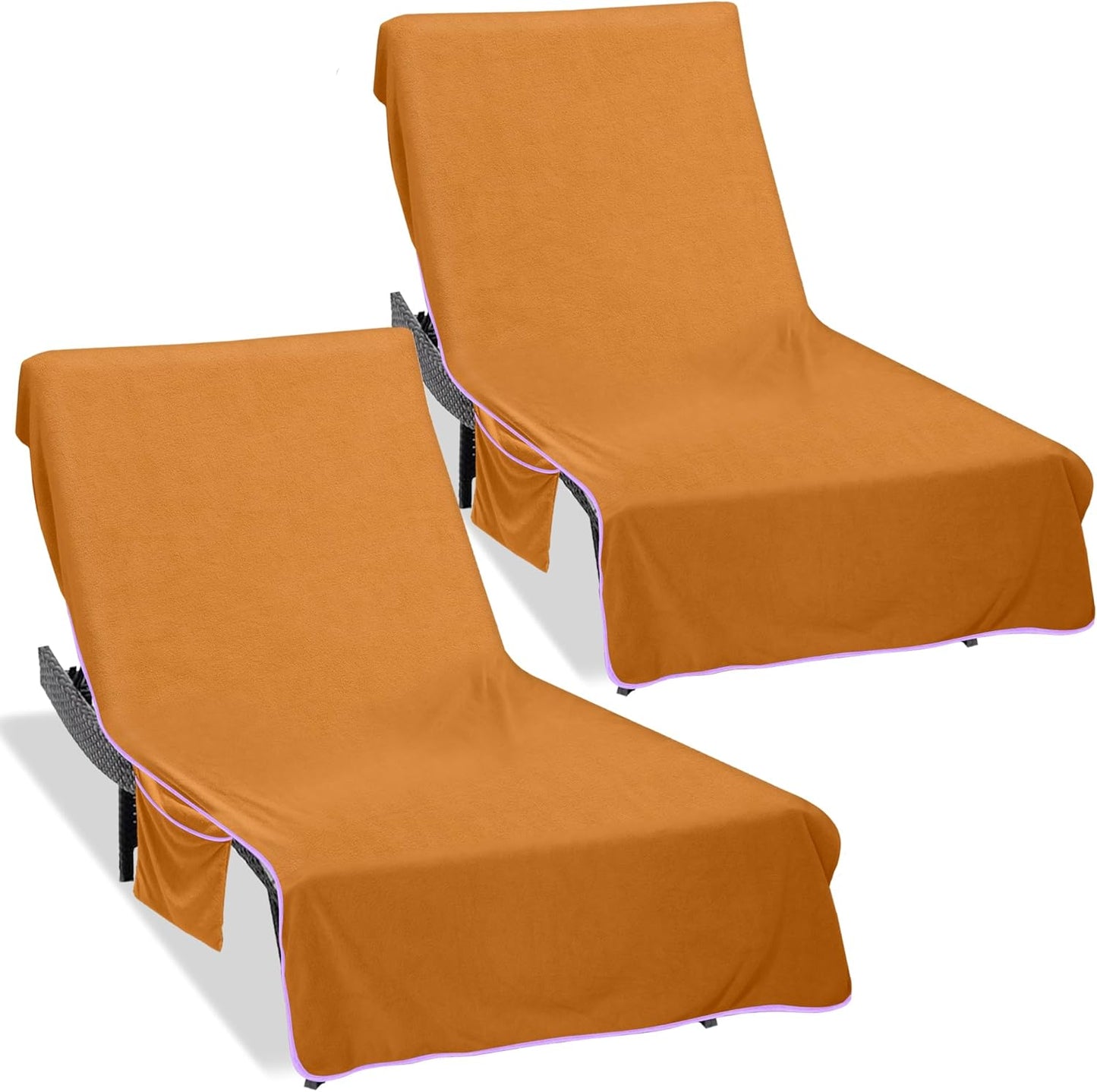 Super Soft Lounge Chair Towel Cover Pack of 2 for Beach Use