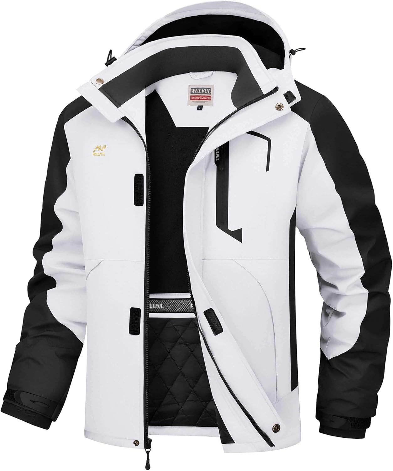 WULFUL Men's Winter Coats Waterproof Ski Jacket for Cold Weather
