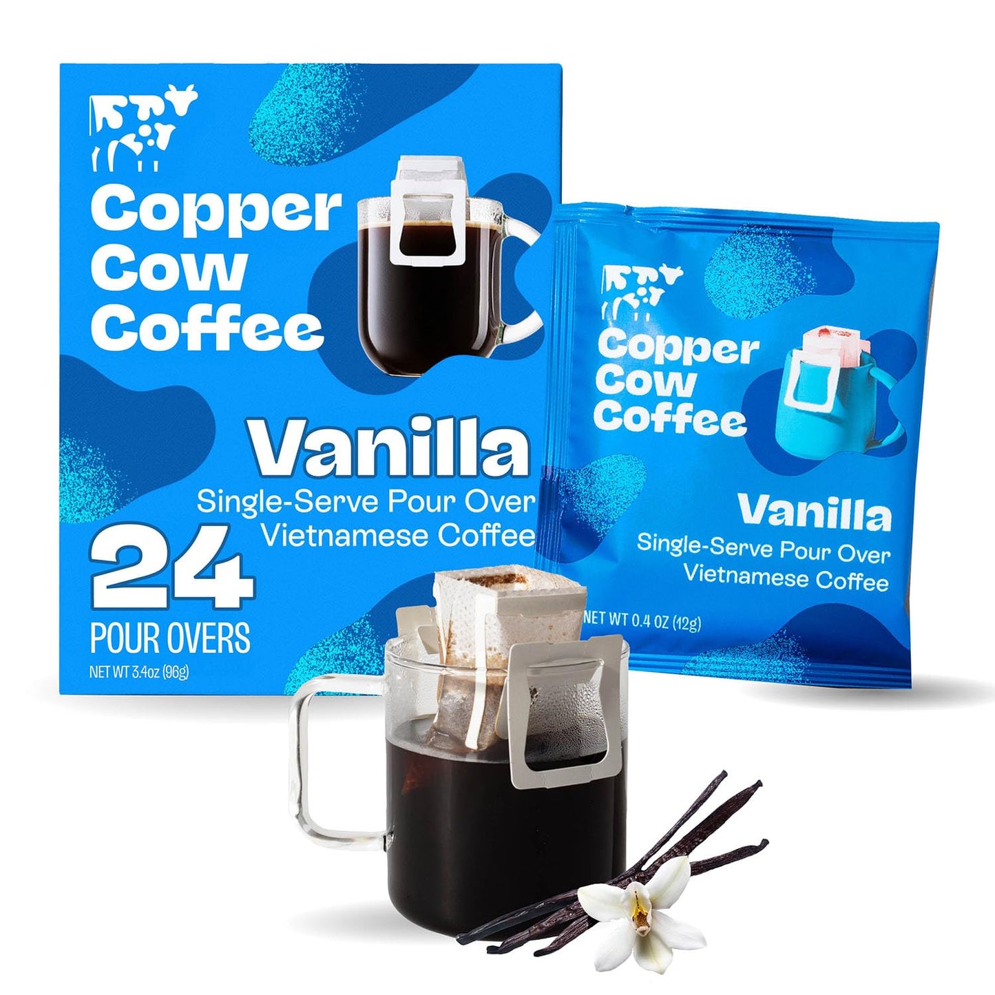 Premium Vietnamese Coffee Single-Serve Vanilla Coffees 24 Pack