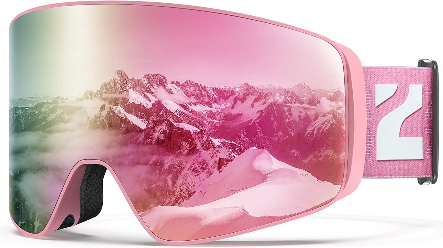 ZIONOR X12 OTG Ski Goggles - Crystal Clear Vision