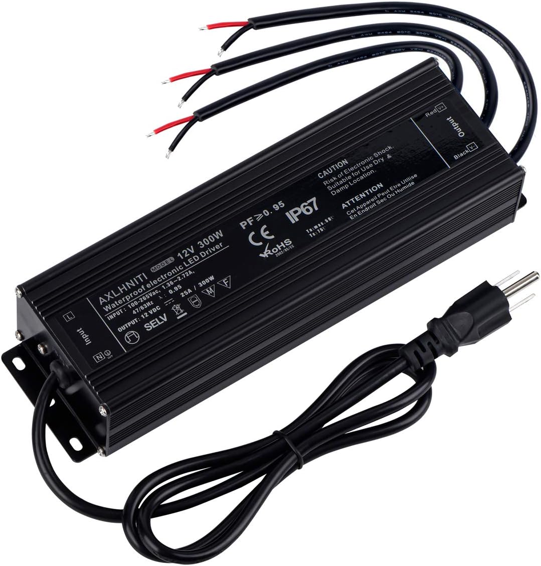 LED Driver 300Watts Waterproof Power Supply for Outdoor Lights