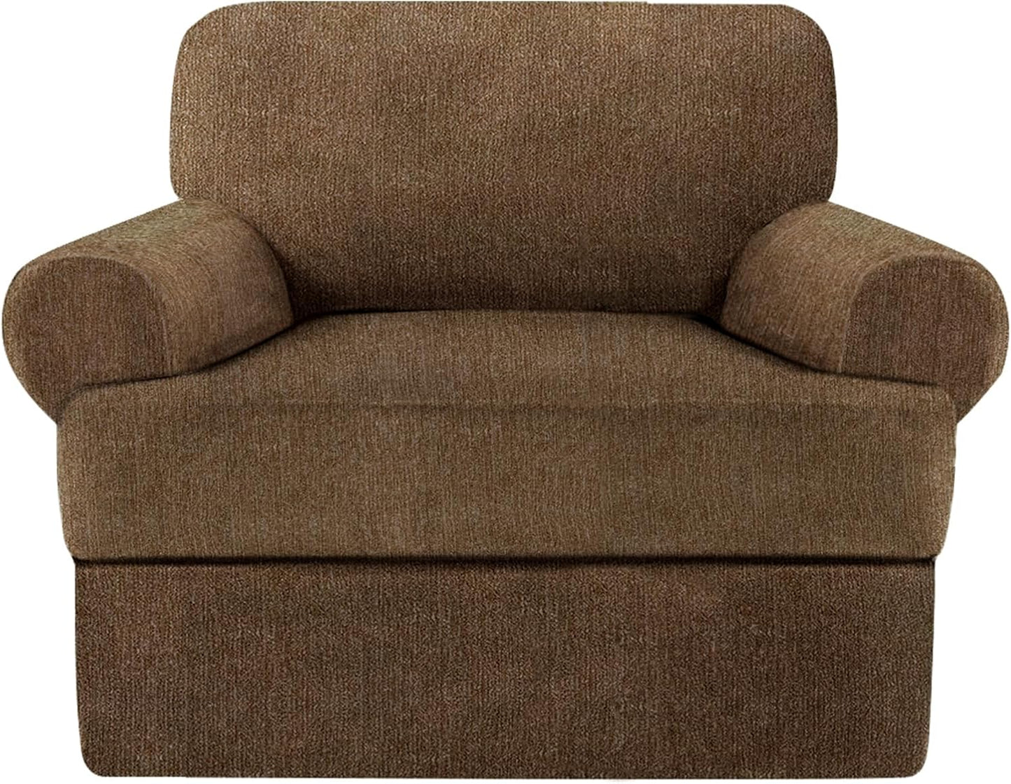2 Pieces T Cushion Chair Covers for Living Room Furniture Protection