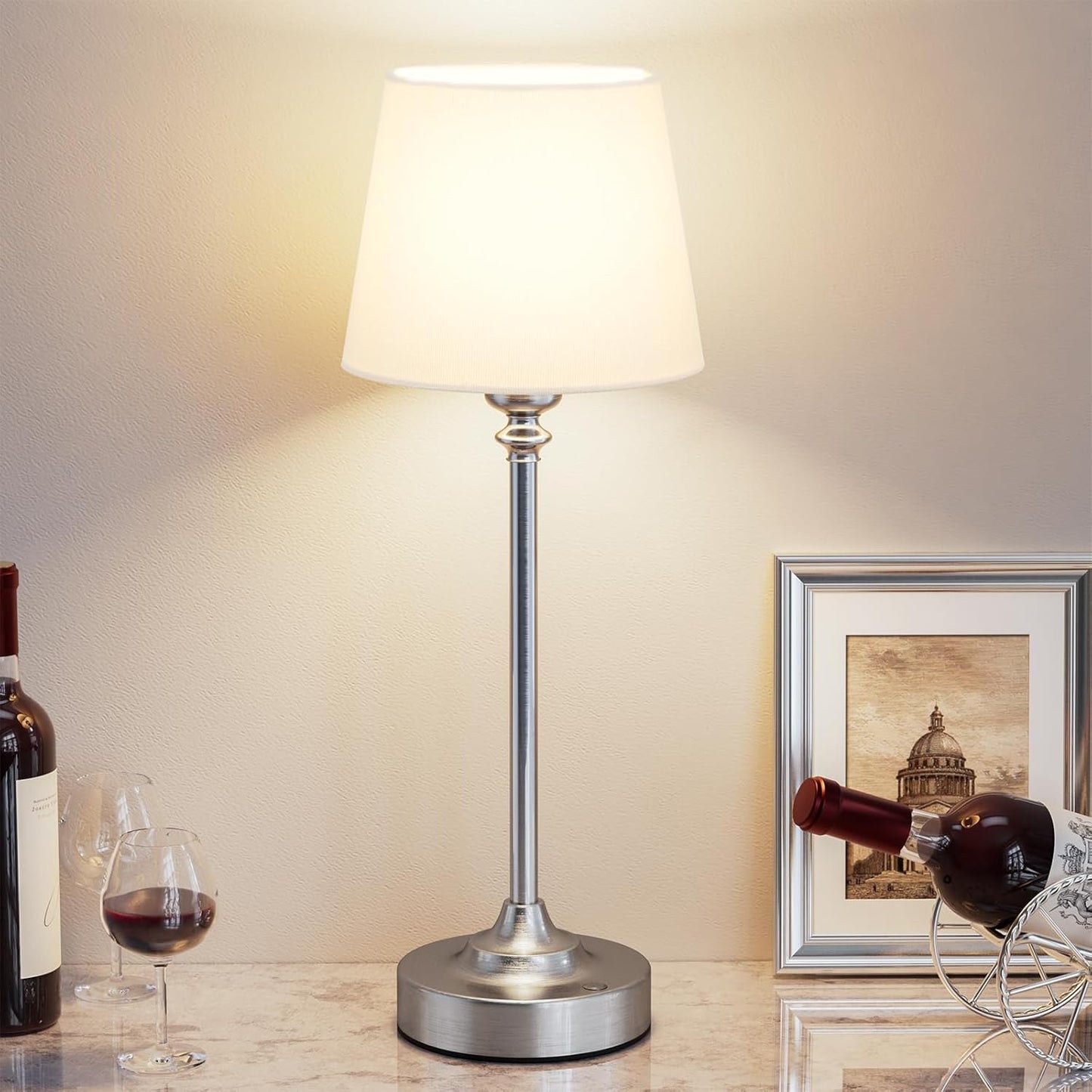 Kakanuo Cordless Table Lamp Rechargeable with Touch Control
