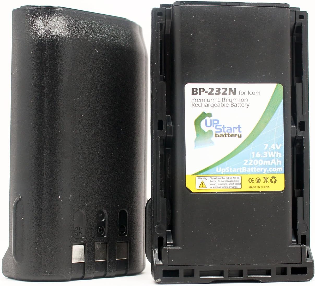 Replacement BP-232Li Battery for Two-Way Radio - 2X Pack