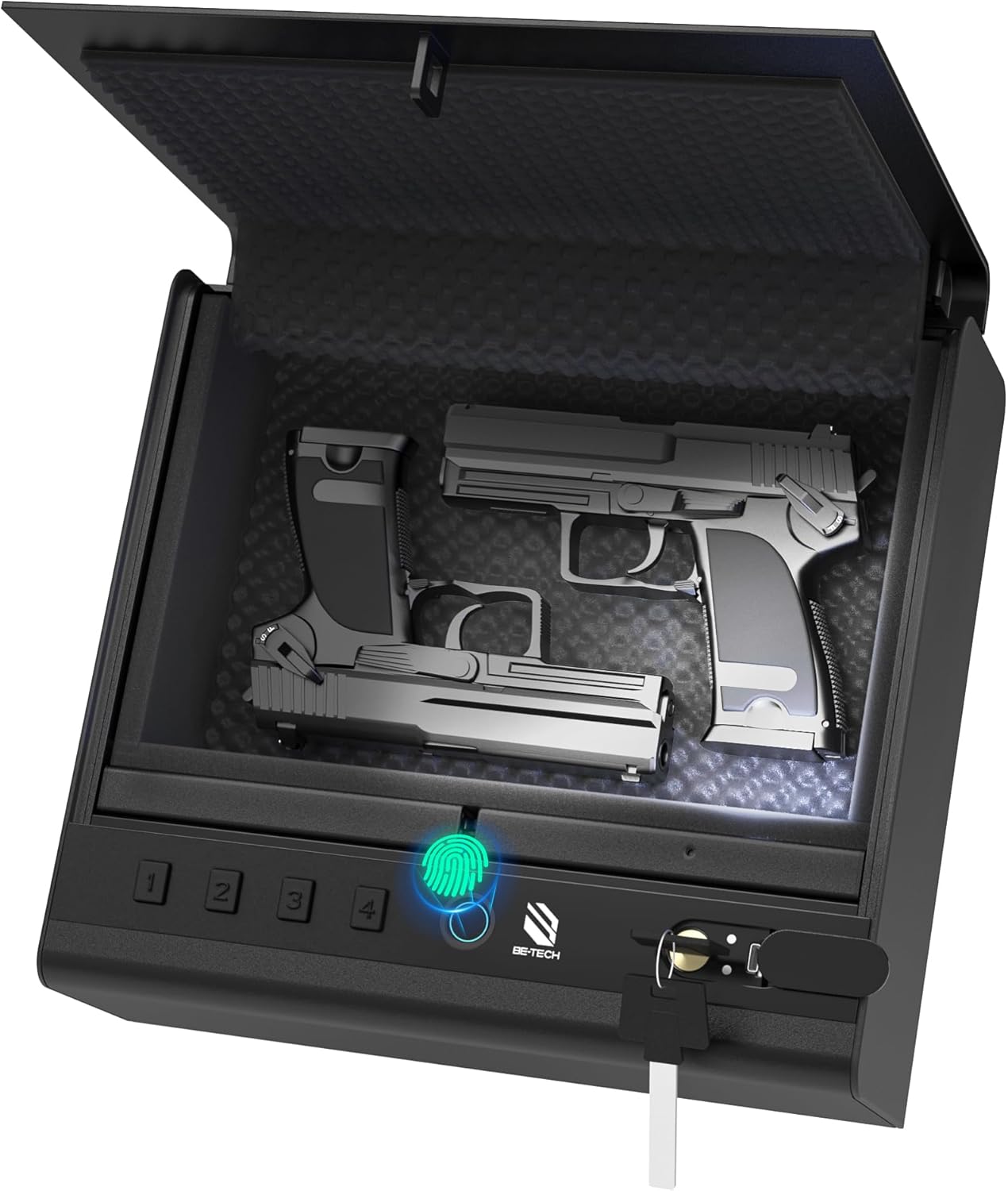 Biometric Gun Safe for Handgun with Quick Access Features
