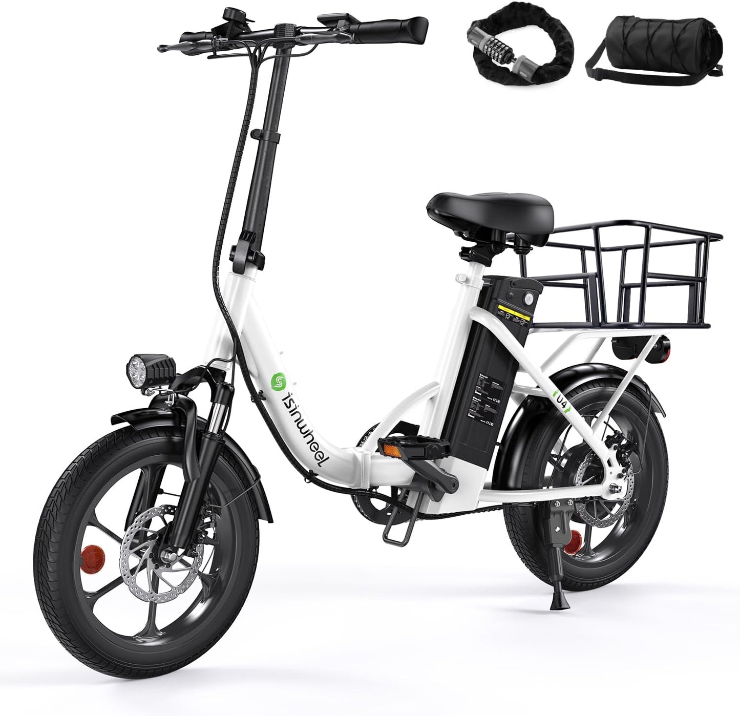 isinwheel U4 16in Folding Electric Bike: Power and Performance