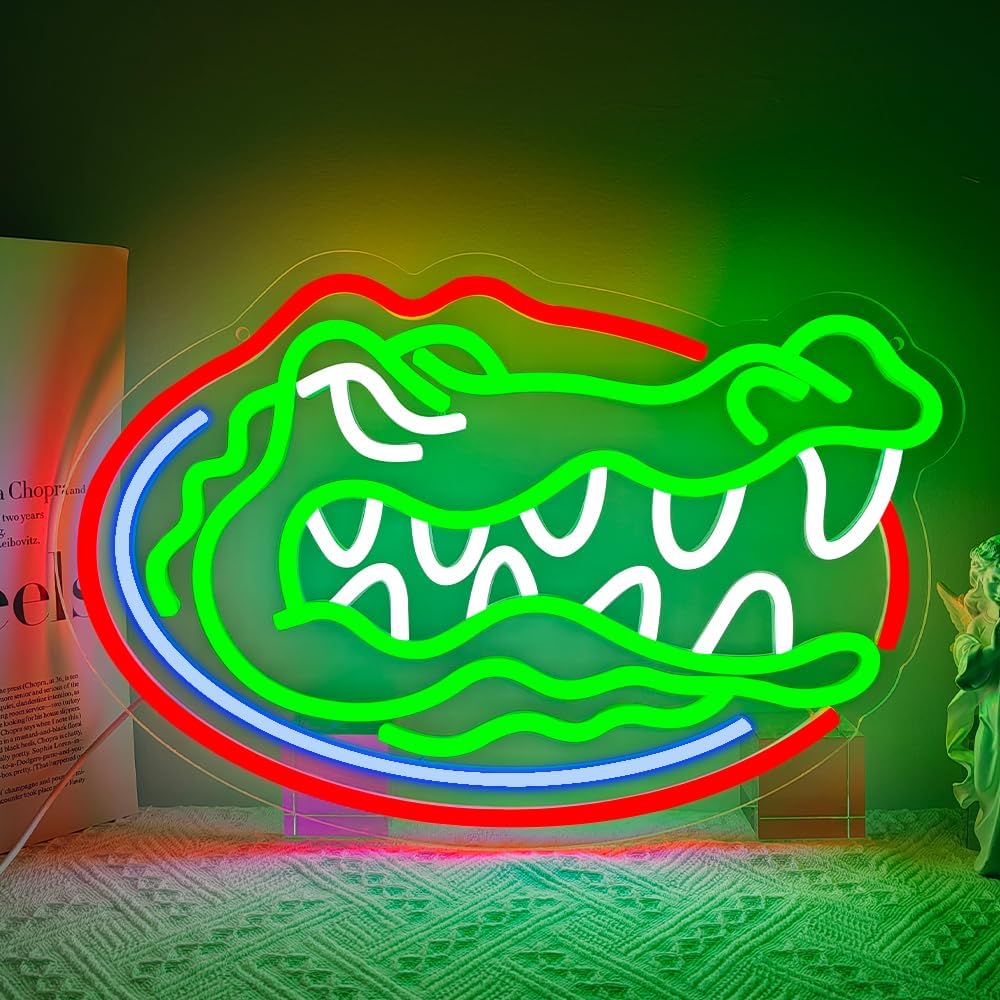 Florida Gators Neon Sign for Bedroom and Man Cave Decor