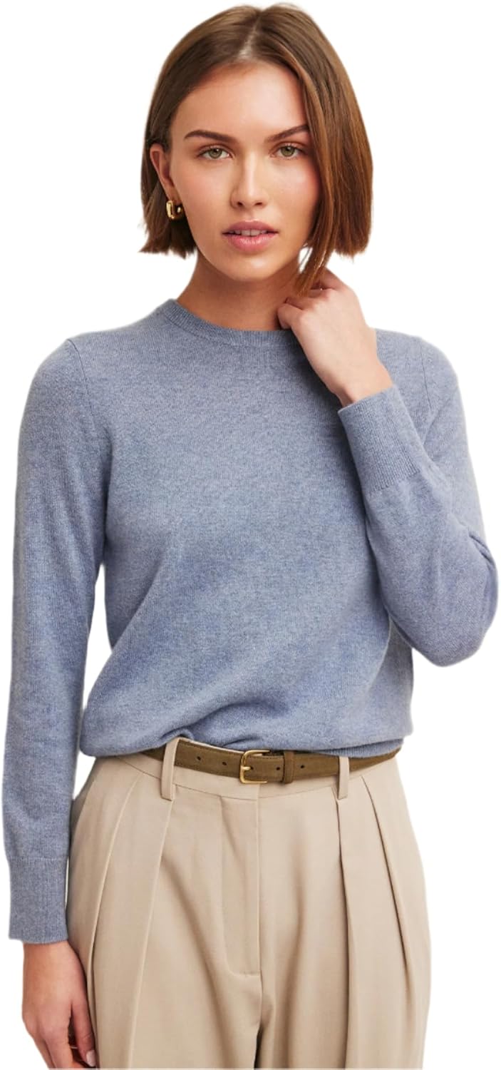NAADAM Womens Cashmere Crewneck Sweater - Timeless Classic Fit