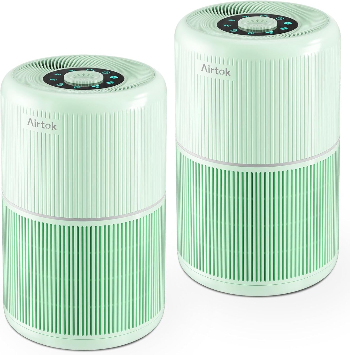 2 Pack Air Purifier for Home Bedroom with H13 True HEPA Filter