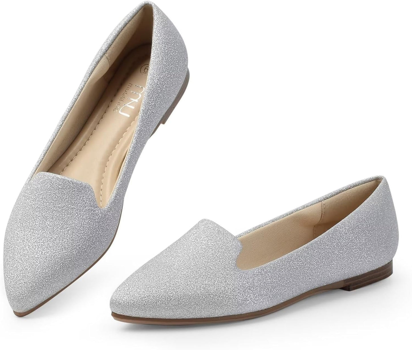 MUSSHOE Flat Shoes Women Comfortable Slip on Stylish Flats