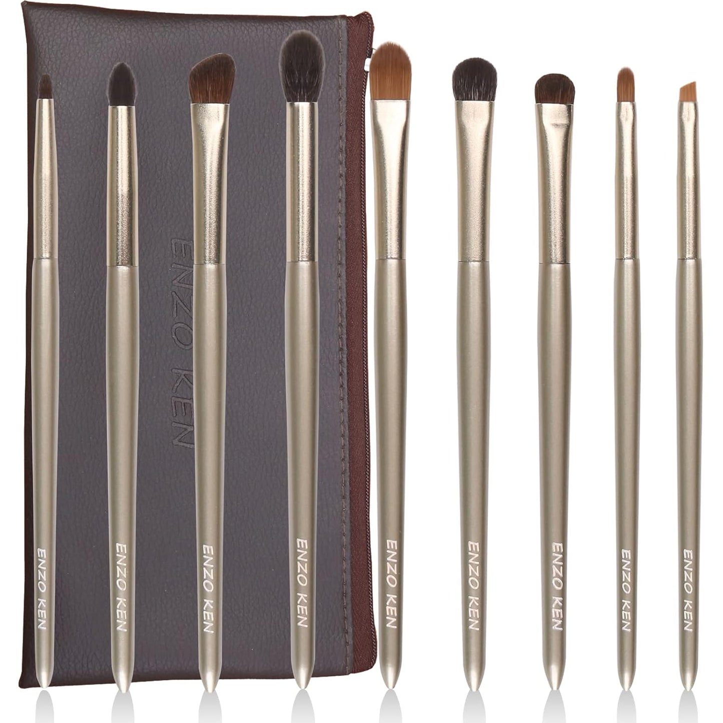 Natural Goat Hair Eye Shadow Brush Set for Professional Makeup
