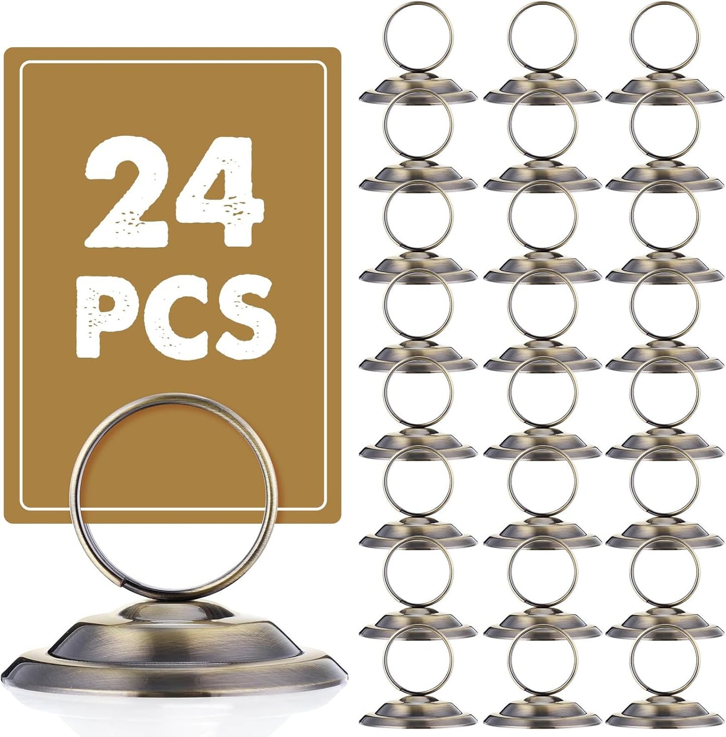 24 Pcs Table Number Holders for Weddings and Events