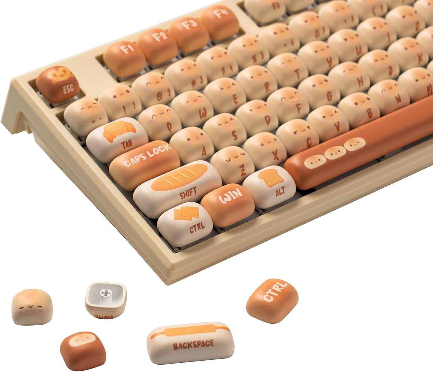 Akko PBT Keycaps Set - Bun Wonderland MOG Profile for Keyboards