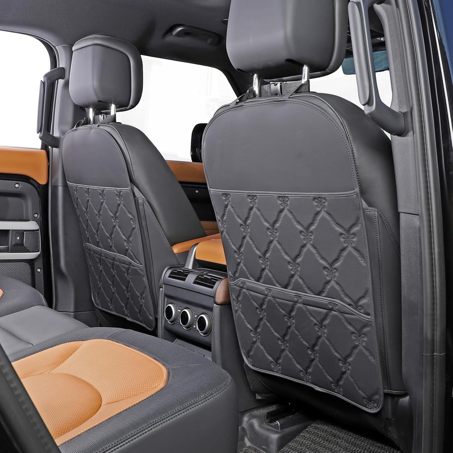 Kick Mats Seat Back Protector with Large Storage Organizer