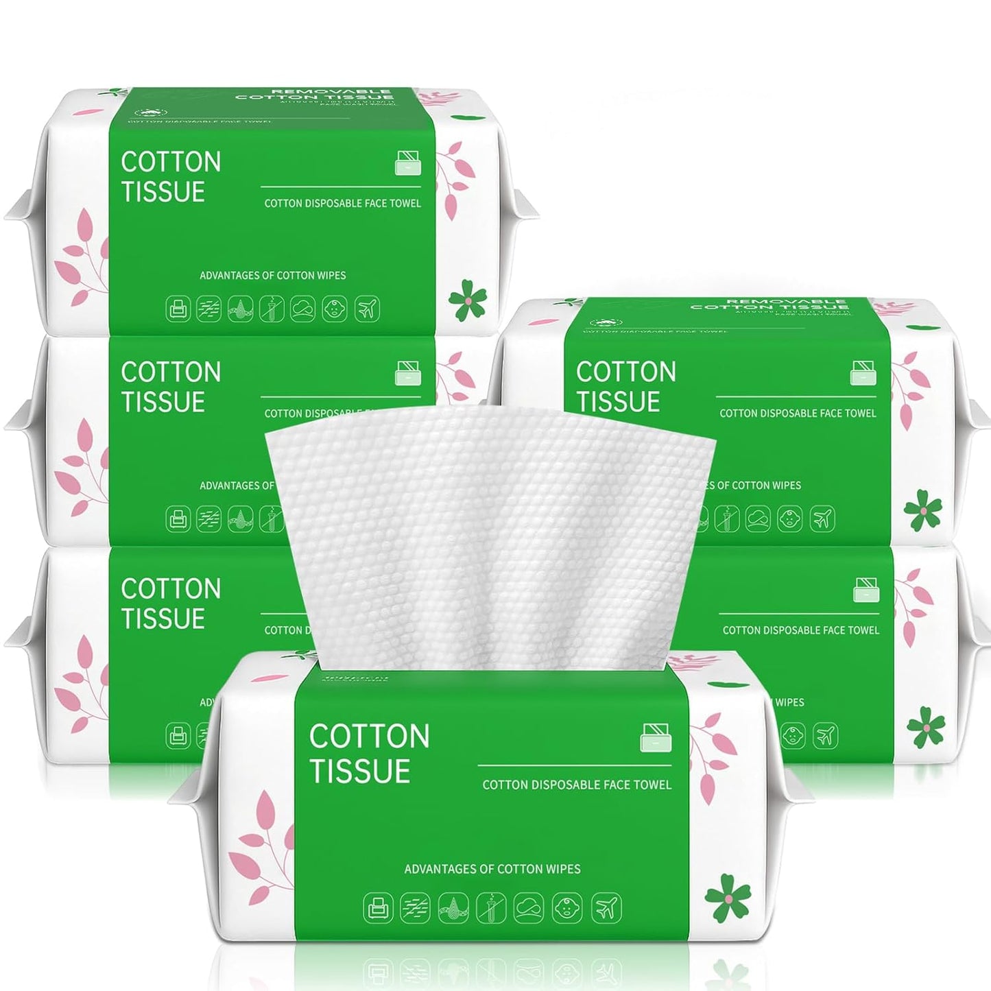 Biodegradable Disposable Face Towels for Sensitive Skin Care