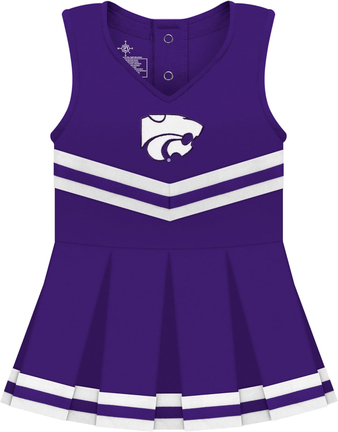 College Baby NCAA Cheerleader Bodysuit Dress for Baby Girls