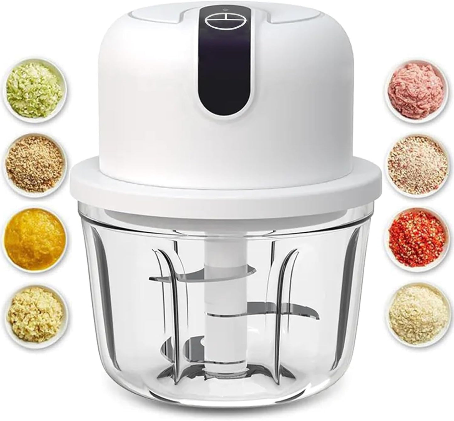 Portable Electric Garlic Chopper - Cut, Chop, Blend Any Ingredient!