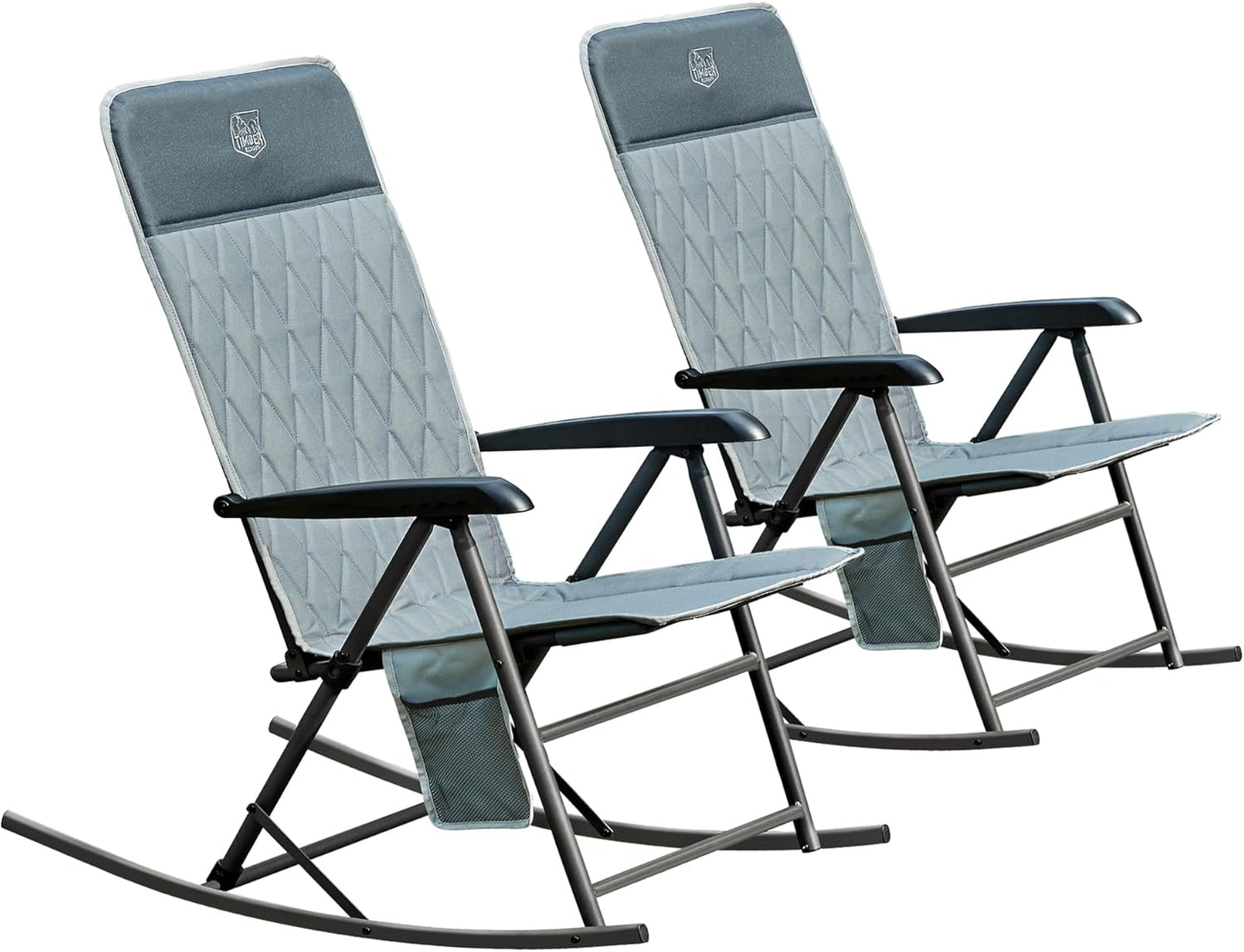 Adjustable Rocking Camping Chair by TIMBER RIDGE for Comfort
