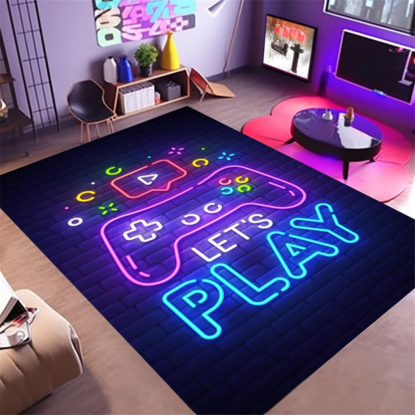 3D Gamer Rug Non-Slip 3'x5' for Ultimate Style!