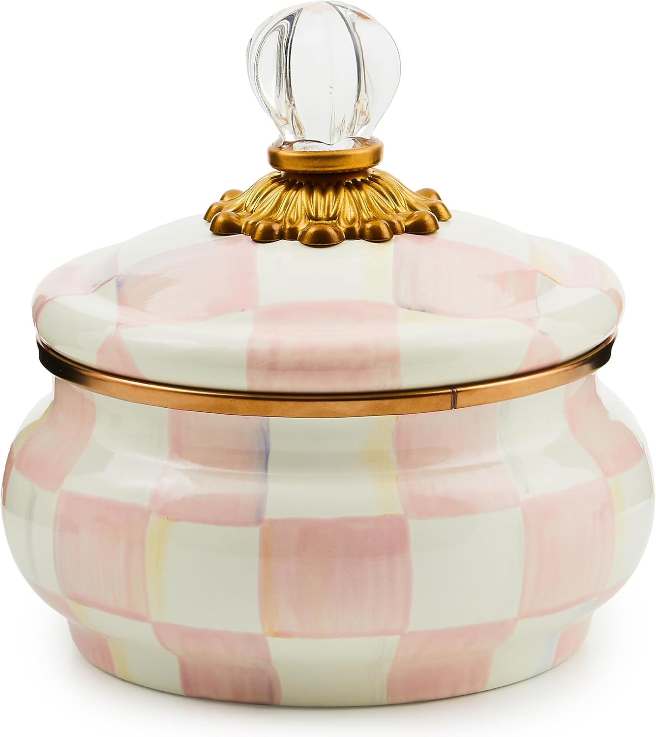 MACKENZIE-CHILDS Enamel Squashed Pot for Stylish Storage