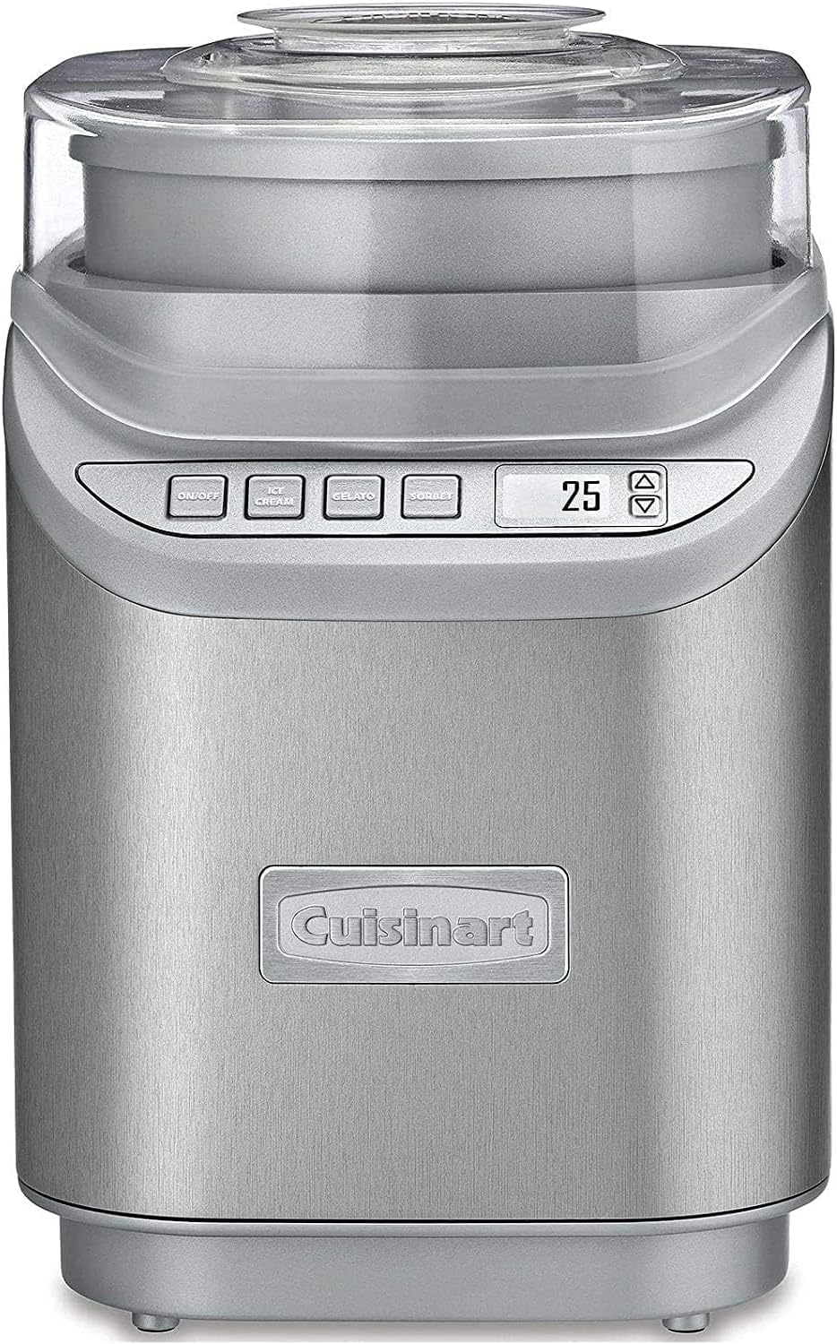 Cuisinart 2-Qt Ice Cream Maker - LCD Timer, Stainless Steel