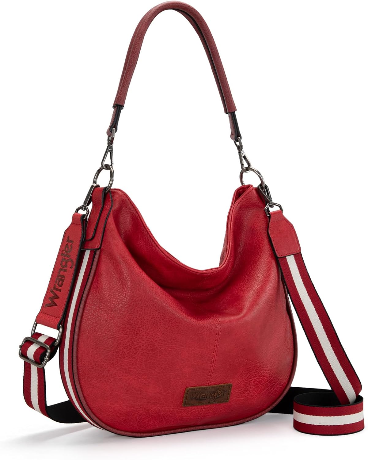 Wrangler Large Hobo Crossbody Bag for Women with Adjustable Strap