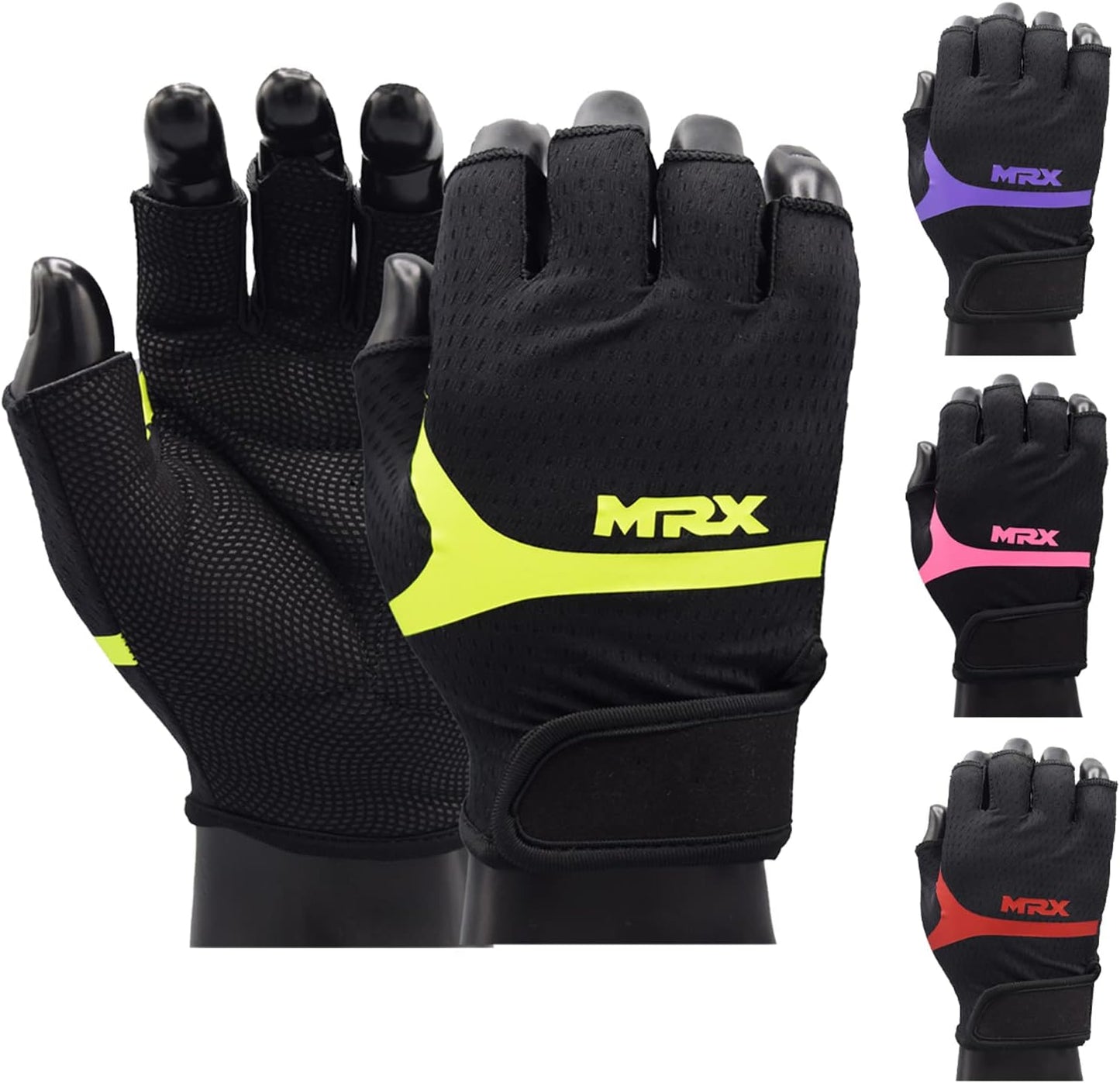 Anti-Slip Shock-Absorbing Fitness Gloves by MRX - Extra Grip!