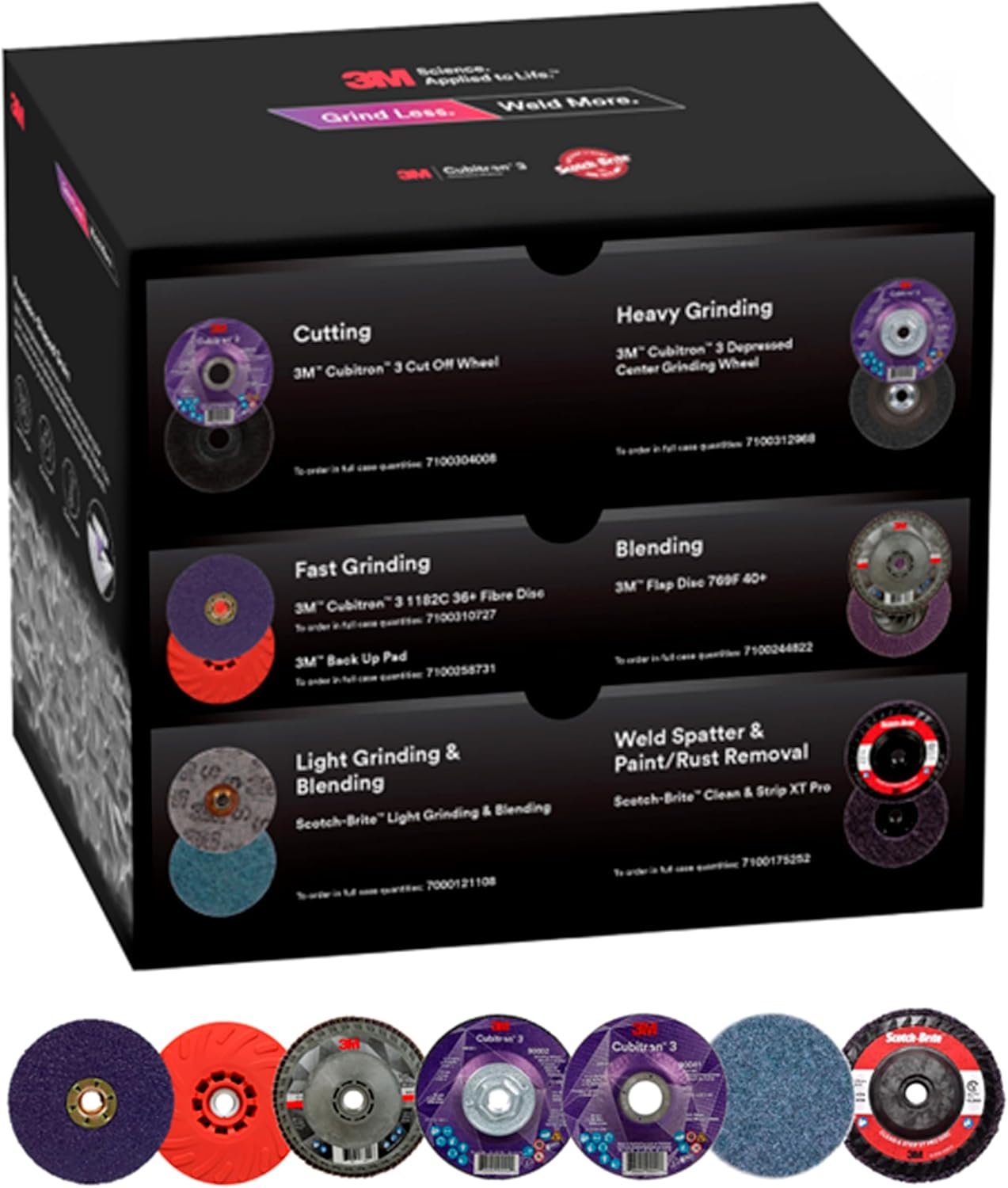 3M Grind Less Weld More Promo Kit: 16 Piece Welding Set