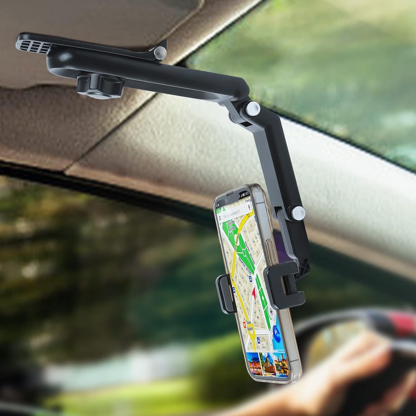 360 Rotatable Sun Visor Phone Holder by XEFINAL