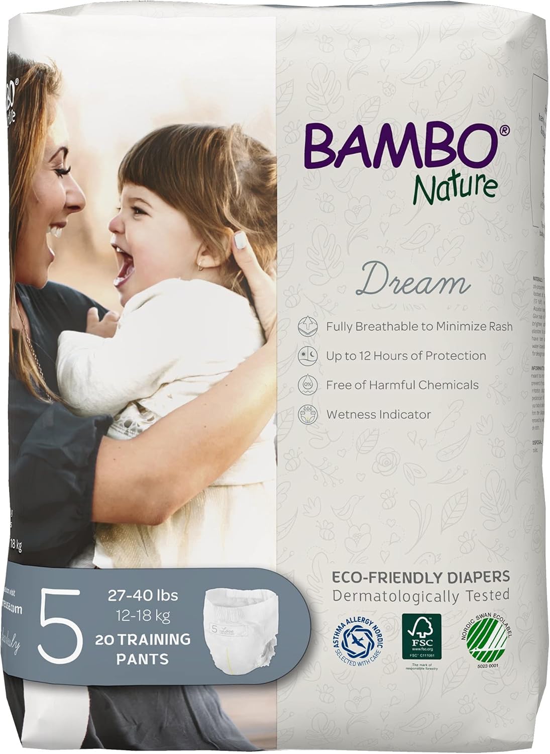 Bambo Nature Hypoallergenic Training Pants for Easy Potty Training