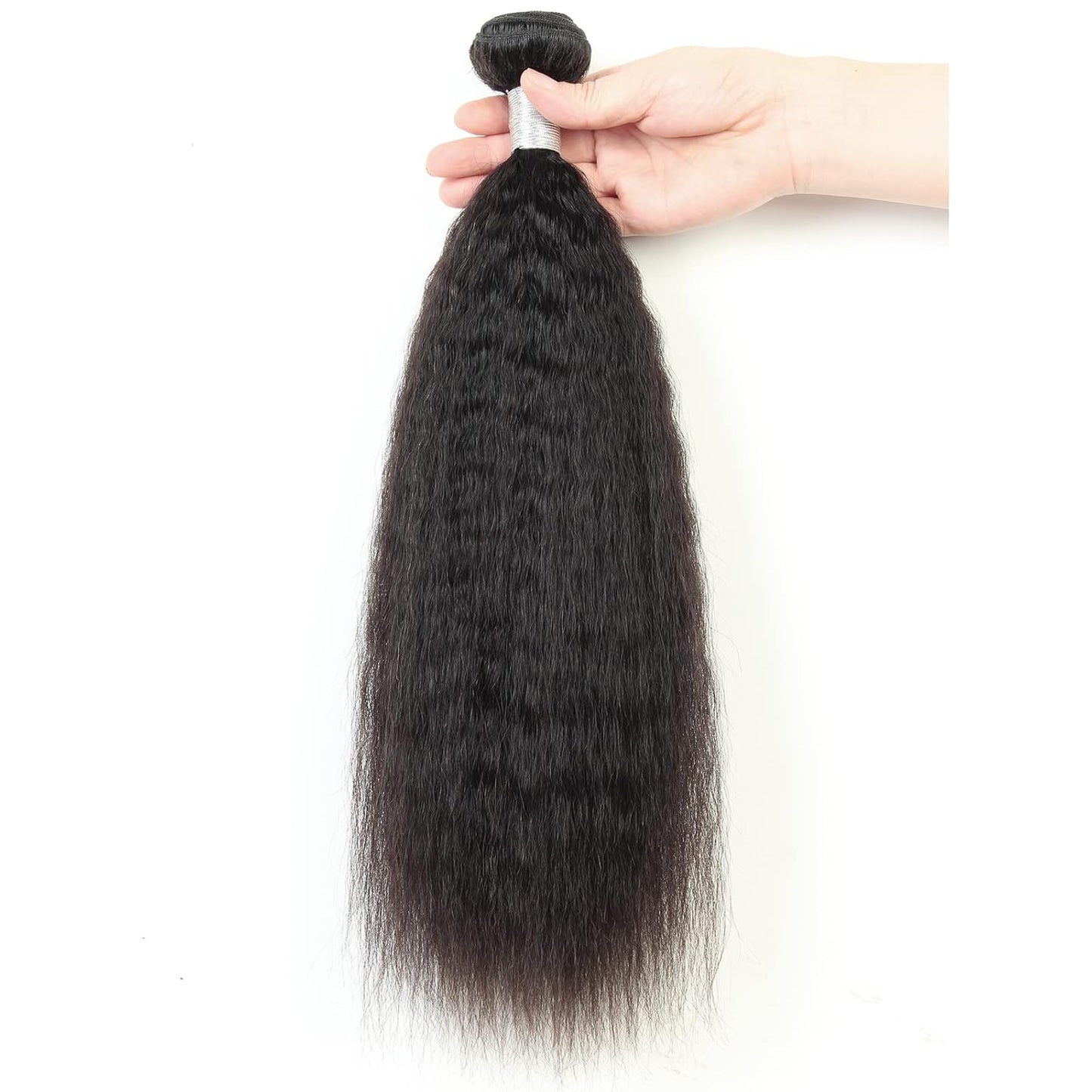 Kinky Straight 20 inch Human Hair Bundle for Natural Styles