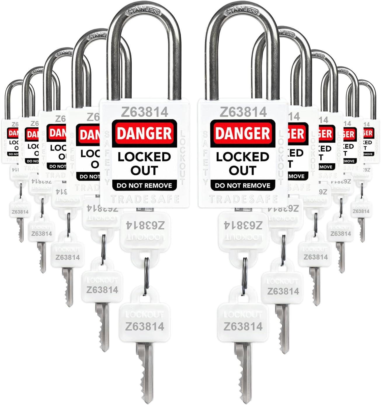 TRADESAFE Lockout Tagout Locks Set - OSHA Compliant Safety Locks