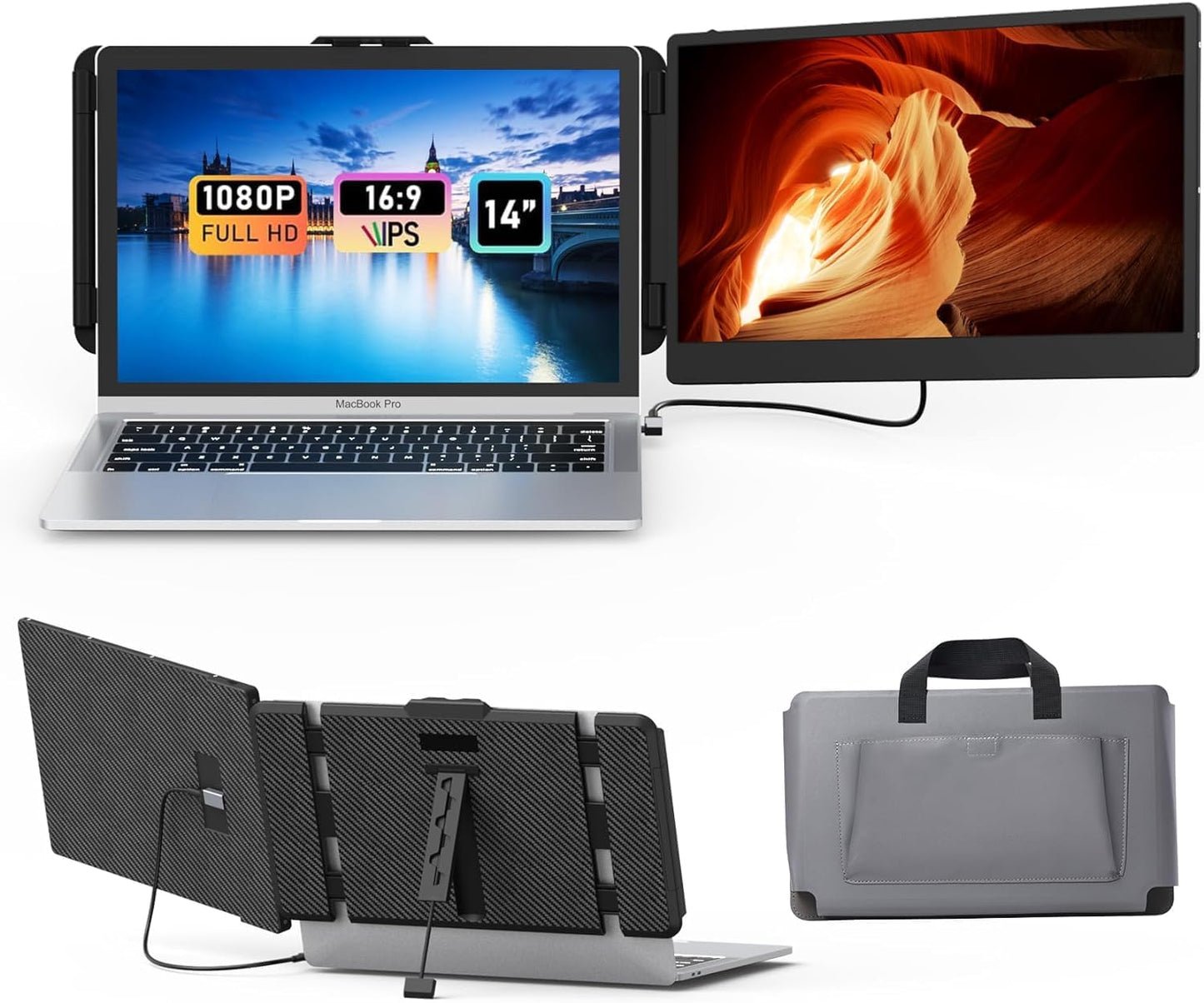 Upgrade Your Productivity with 14 FHD Laptop Screen Extender