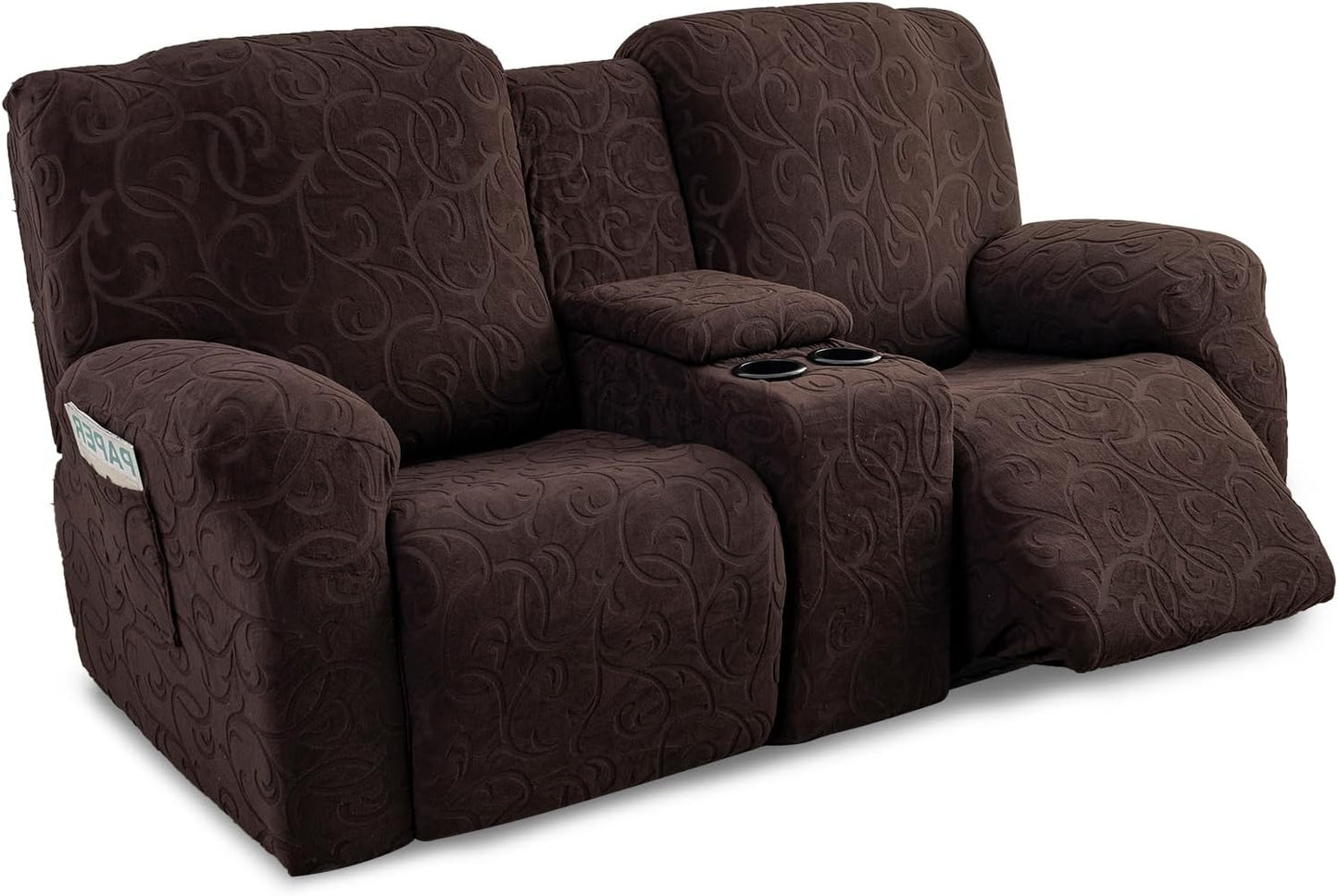 Recliner Loveseat Cover with Center Console for 2 Seater