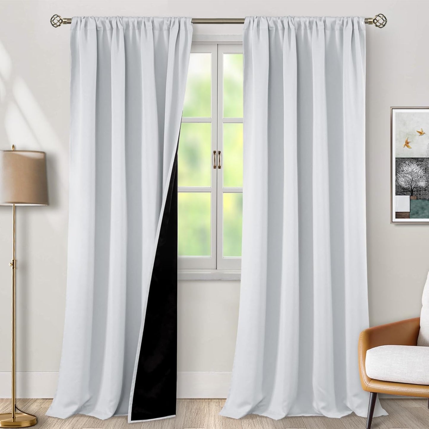 BGment Long Blackout Curtains for Living Room 108 Inch Length